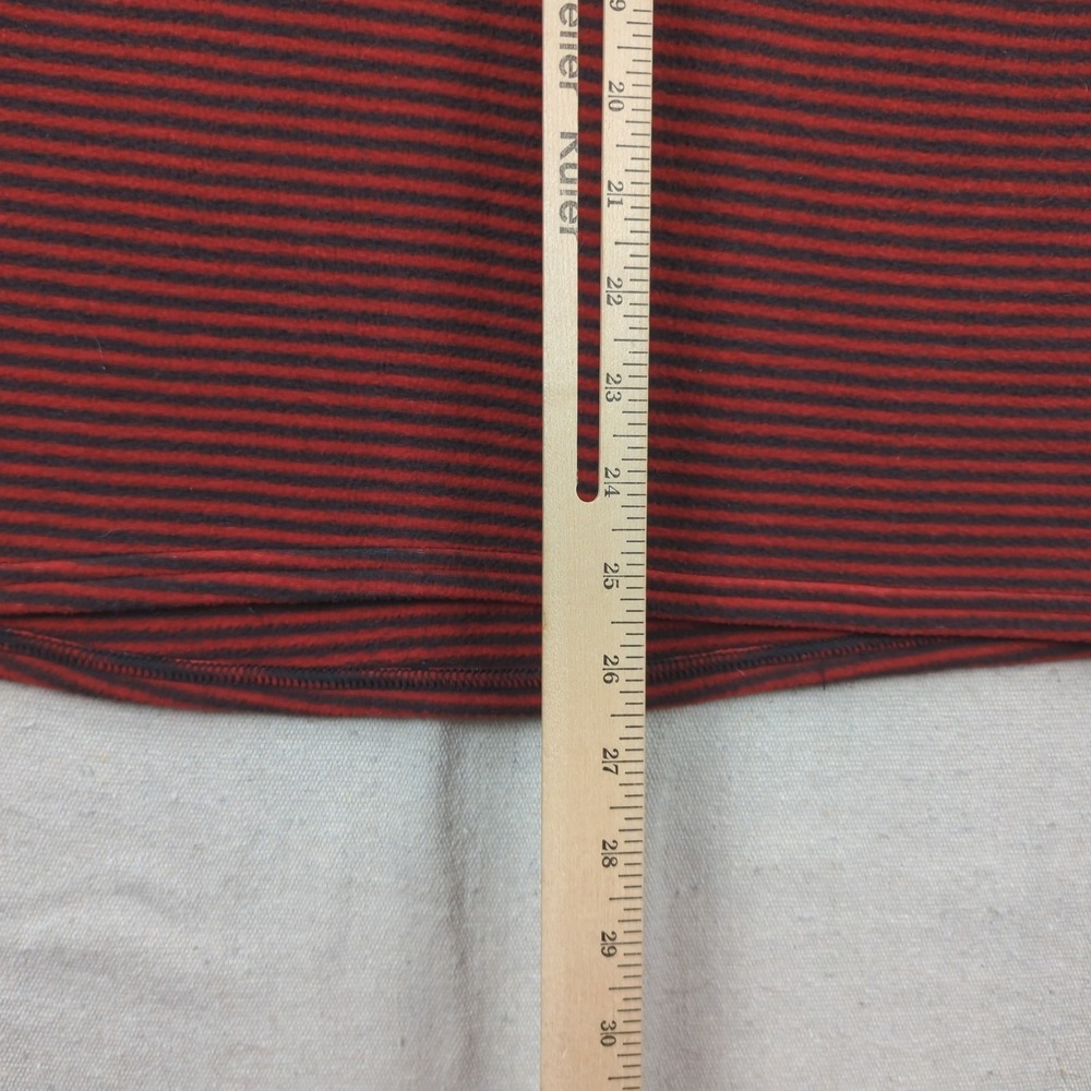 Vtg Patagonia Fleece Jacket Mens Small Red Striped Capilene 1/4 Zip Made in USA - Picture 6 of 13